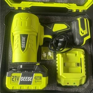 21V Cordless Drill - Neon Yellow and Black